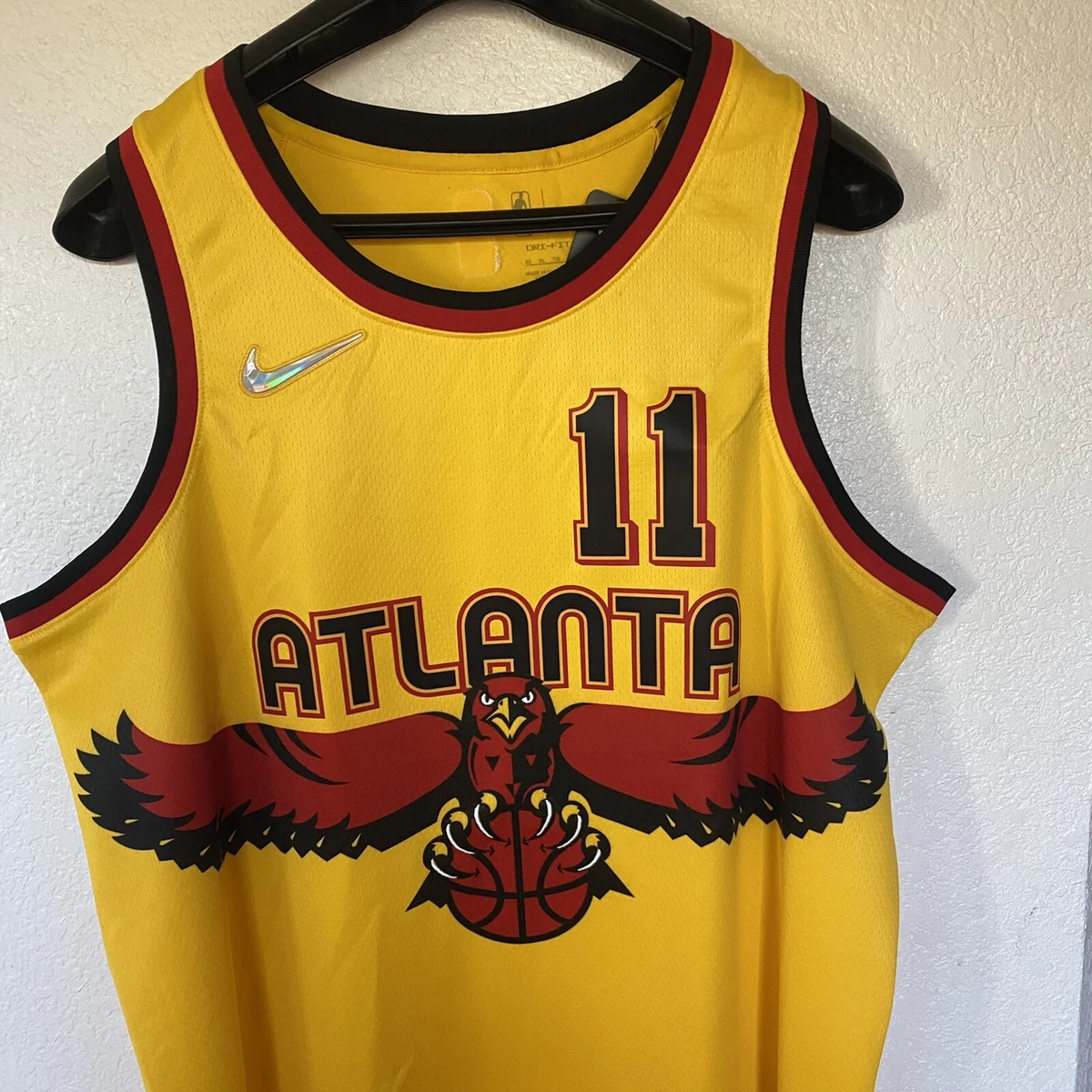Atlanta hawks yellow jersey discount