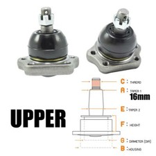2 piezas rótula superior apta para Nissan Caravan E23 E24 Urvan 1980-2000