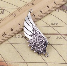 5pcs 60x22mm Alloy Charm Angel Wings Pendant For Jewelry Making EF3706