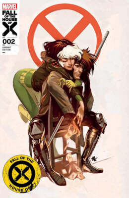 X-MEN FALL OF THE HOUSE OF X #2 EXCLUSIVE TRADE VARIANT - ROGUE GAMBIT - HARVEY
