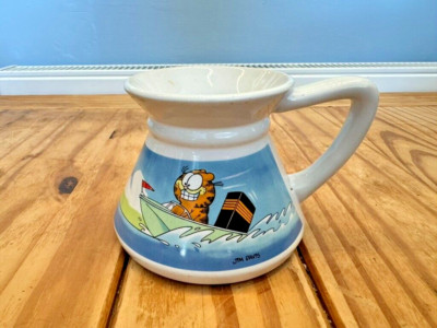 Vintage 1978 Garfield auf Schnellboot Tasse Becher Kanne (Jim Davis)