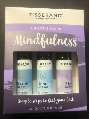Neu Tisserand Aromatherapie The Little Box Of Achtsamkeit 3X10M Rollerball Vegan