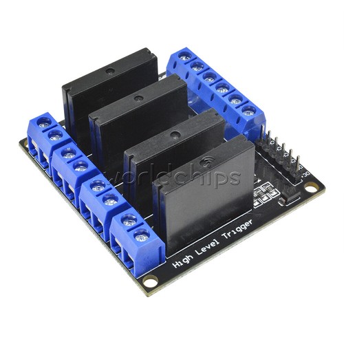 5V 4 Channel SSR Solid State Relay Module With fuse for Arduino uno ...