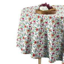 Mother's Day Floral Signature Round Tablecloth Assorted Sizes