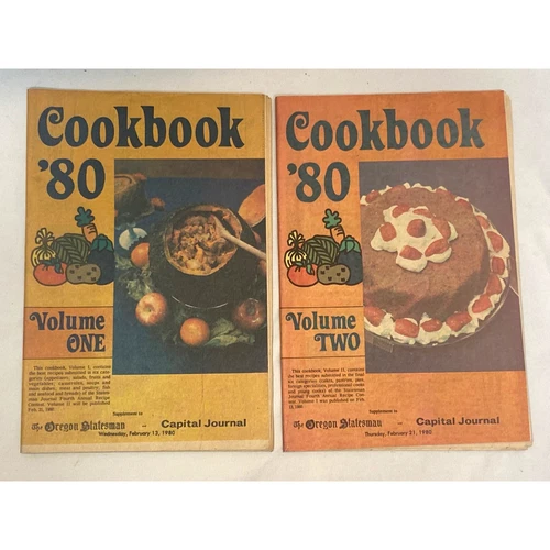 Cookbook '80 Oregon Statesman Journal Vol 1 & 2