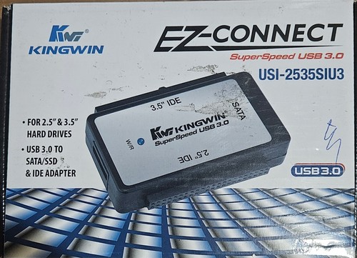 Kingwin EZ-CONNECT SATA/IDE HDD USB3.0 External Adapter Duplicator, USI-2535SIU3