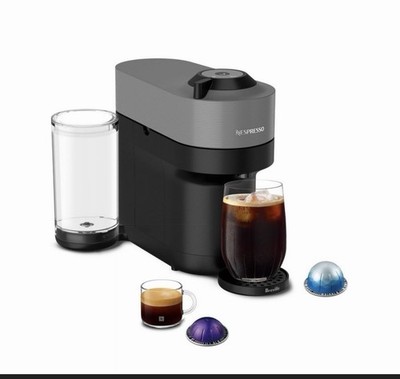 Nespresso Vertuo Pop+ Coffee Espresso Maker Dark Grey Breville brewer BRAND NEW!
