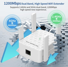 WiFi Extender Signal Booster, Internet Wireless Repeater for Home, 10000sq.ft