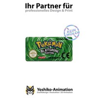 Pokemon BlattgrüN [AGB-BPGD-NOE] Gameboy Advance Ersatz Label Aufkleber