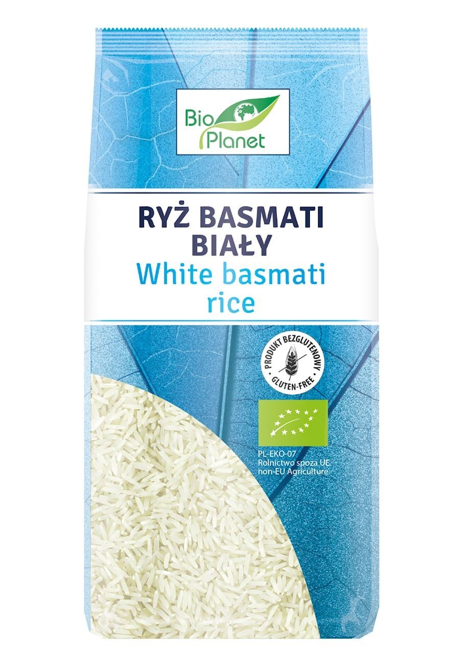 Organic Gluten-Free White Rice Basmati 500g Bio Planet