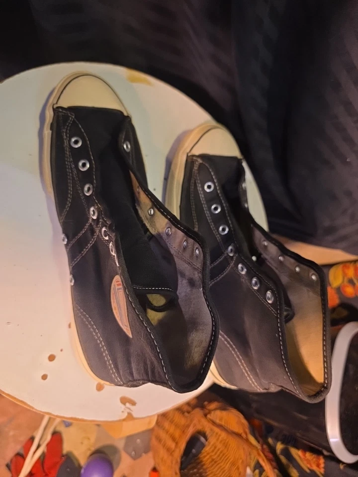 Vintage 1950s 60s Sears Jeepers High Top Canvas Sneakers 9.5 Converse  Uniroyal - Image 3 of 4