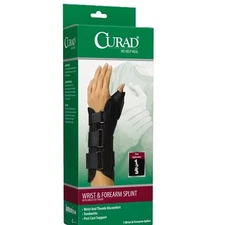 New Curad Wrist & Forefarm Splint with Abducted Thumb Right Large