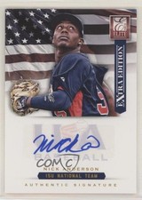 2012 Elite Extra Edition USA Baseball 15U Team Signatures Nick Anderson Auto tj0