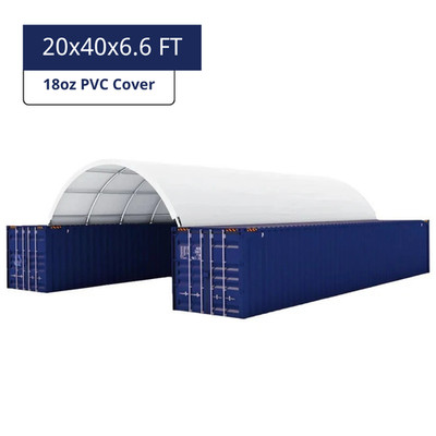 20x40FT Container Shelter Canopy Building | 18OZ PVC | Easy Install