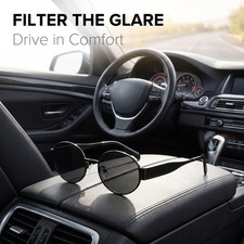 Polarized Sunglasses Men Women Vintage Teardrop UV380 Driving Outdoor Daily Wear