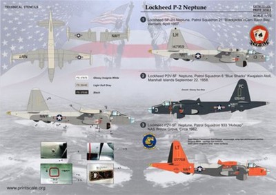 Print Scale 72106 1:72 Lockheed P-2 Neptun
