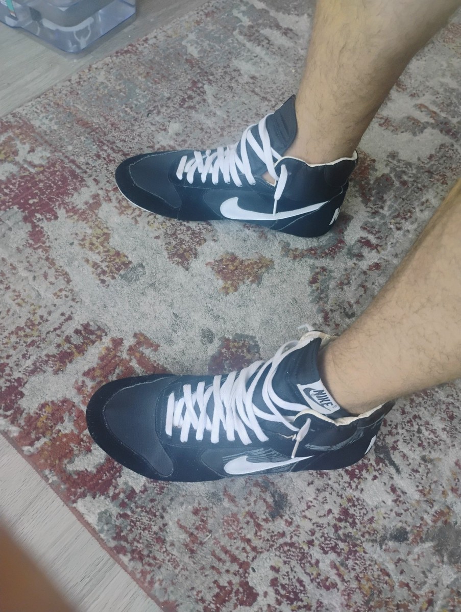 Nike Supreme Greco Size 11.5 Vtg '89 90s Black White Wrestling