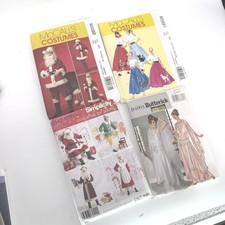 McCalls Simplicity Patterns UNCUT Santa Costume 4 Looks Sz Sm Med Lg Ex-Lg