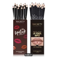 24 Pack Matte Lip Liner Set Waterproof Long Lasting Assorted Colors Makeup BULK