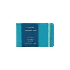 Watercolor Paper Cotton Hot-Pressed with Inner Pocket Watercolor Sketchbook J...