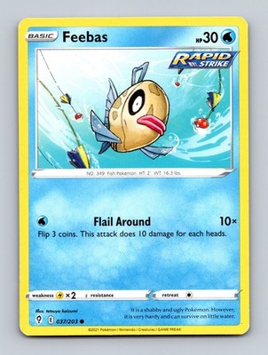 TCG Pokemon Karte Feebas EVS 037/203 Eng tetsuya koizumi Evolving Skies