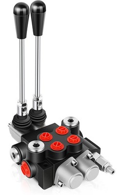 Hydraulic Flow Control Valve 2 Spool 21 GPM Joystick 3600 PSI Loader Tractor
