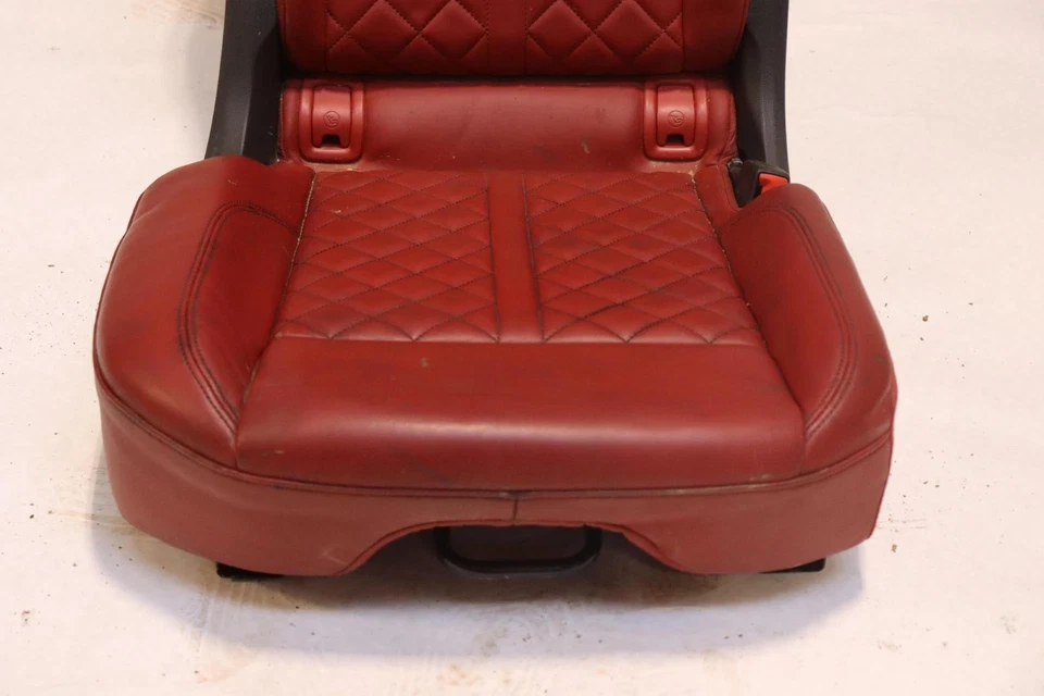 AUDI SQ5 2018-2020 asiento trasero derecho segunda fila cuero rojo OEM Foto 2 de 4