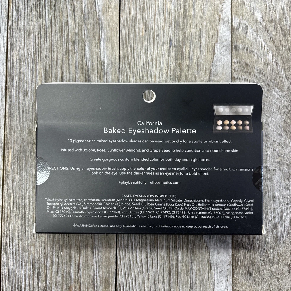 E.L.F. Baked Eyeshadow Palette #85132 CALIFORNIA ~ 10 Shades - Image 3 of 3