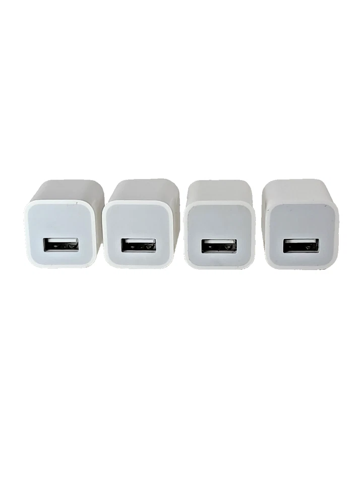 4 Genuine OEM Apple 5W Single USB Wall Chargers A1385 & A1265 Power Adapters - Image 2 of 4