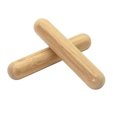 2 PCS Solid Bamboo Massage Stick Sets Warm Bamboo Therapy Massage Tools for F...