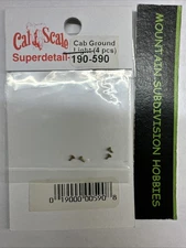 Cal-Scale #190-590 HO Cab Ground Light | Pack of 4 | Brass | $5 Offer