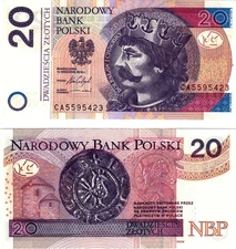 2016 Poland 20 Zlotych Banknote UNC  P184b