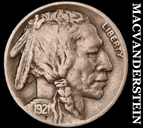 1921 Buffalo Nickel- Very Fine Better Date No Reserve #i8398