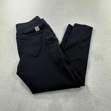 Carhartt Pants Womens Large Black Force Lightweight Utility Leggings Work Hike