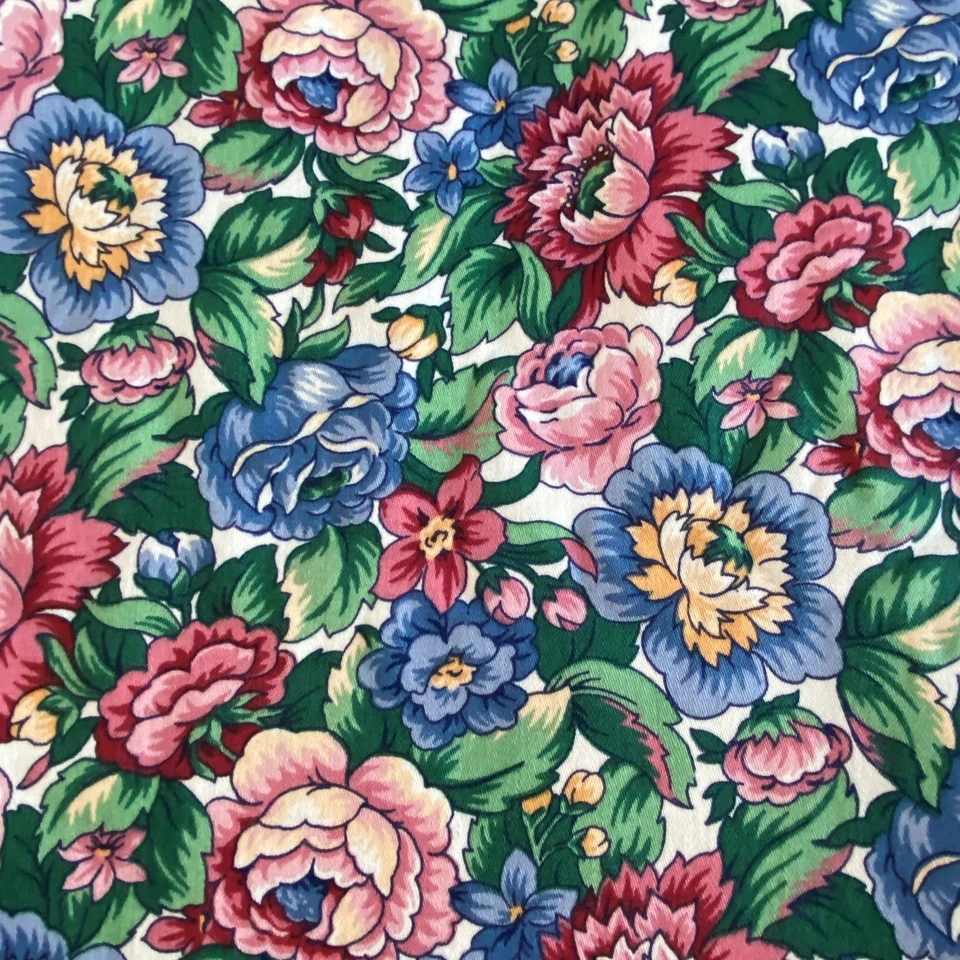 Tela floral de algodón de peso pesado para decoración del hogar empacada de 2 años Foto 3 de 4