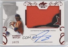 2016 Leaf Trinity Red Spectrum 14/25 Forrest Whitley #PA-FW1 Patch Auto 0s5s