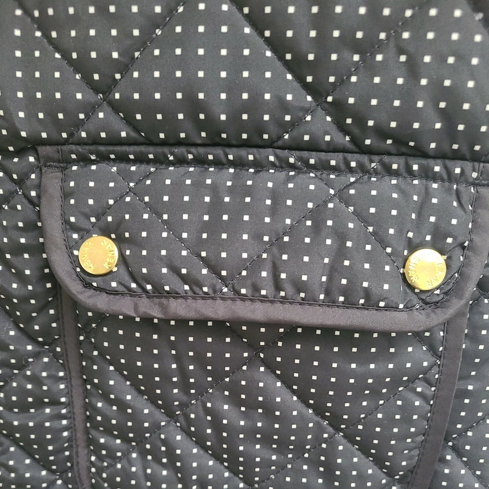 Kenar Vest Womens Quilted Puffer Black  ZIpper - Image 3 of 4