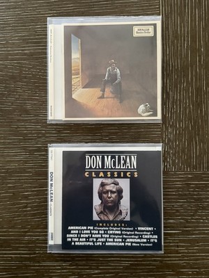 Don McLean 2 CD Lot:  Homeless Brother (BGO Records) & Classics