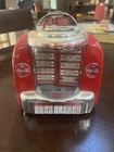 Vintage Coca Cola Musical Coin Bank 6” Tall Die Cast Tabletop Jukebox 1996 Read