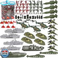 3 otters 360PCS Army Men Military Set, Army Men Toy Soldiers Plas