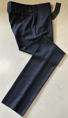 Giorgio Armani Men Wool Dress Pants Black 32 US/48 Eu New $795