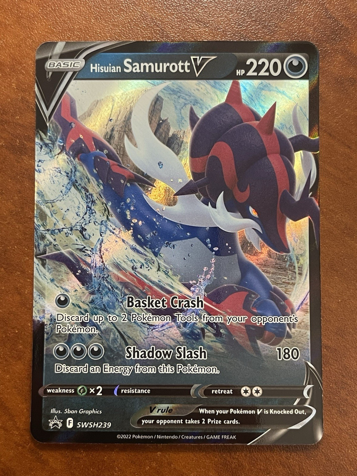 samurott v pokemon card value Amazon.com: Pokemon - Hisuian Samurott V GG51/GG70 - Crown Zenith -  Galarian Gallery main image 0