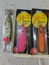3X Vintage Spoons Pike / Salmon Fishing Landa 35g Other 2 Approx 12g 