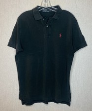 Polo Ralph Lauren Polo Shirt Mens Medium Navy Blue embroidered Red Pony Logo