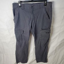 Wrangler Pants Men's 32x30 Gray Cargo Relaxed Fit Pant Outdoor Workwear