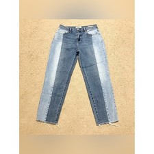 Pacsun Vintage Icon High Rise Two Tone Raw Hem Denim Jeans Size 28