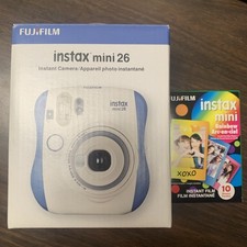 Fujifilm Instax Mini 26 Instant Camera w/ Batteries & 10 Sheets of Instax Film