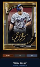 21 Topps Bunt DIGITAL Museum Collection Gold Signature ICONIC Corey Seager