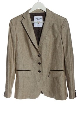 CAVALLARO NAPOLI Klassischer Blazer Damen Blazer Gr. DE 40 creme Business-Look