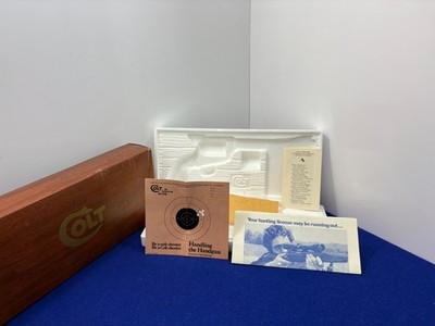 Vintage Colt Frontier Scout/Scout 4.75'' Woodgrain Box + Insert & Papers